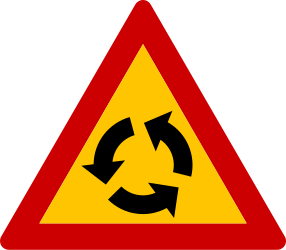 Aviso de rotunda.