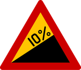 Subida íngreme.