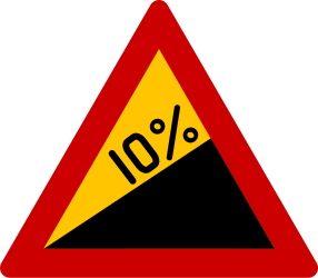 Subida íngreme.