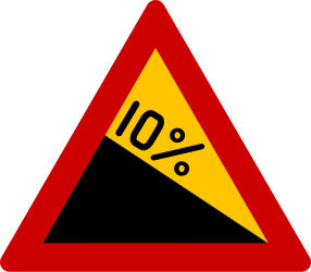 Descida íngreme.