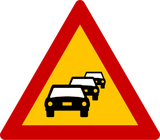 Aviso de congestionamento.