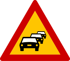 Aviso de congestionamento.