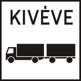 Trucks towing a trailer allowed.