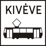 Trams allowed.