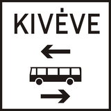 Buses from both directions.