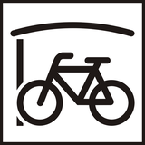 Covered bicycle parking.