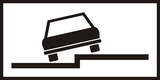 Parallel parking partially on pavement.