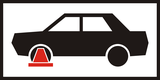 Wheel clamp.