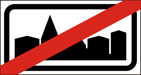 Ende der geschlossenen Ortschaft.