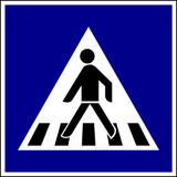 Crossing for pedestrians.