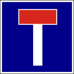 Sackgasse.