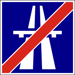 Ende der Autobahn.