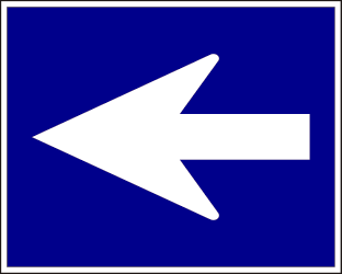 Einbahnstraße.