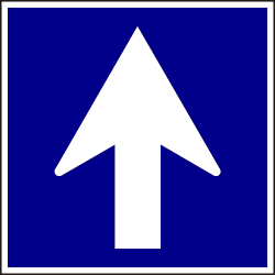 Einbahnstraße.