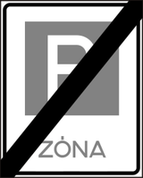 End of the parking zone.