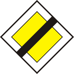 Ende der Vorfahrtstraße.
