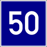 Advisory speed limit.