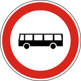 Buses prohibited.