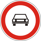 Cars prohibited.