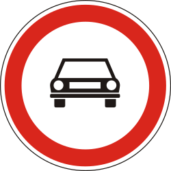 Cars prohibited.