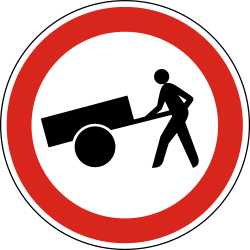 Handcarts prohibited.
