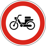 Mopeds prohibited.