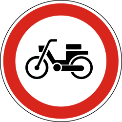 Mopeds prohibited.