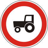 Tractors prohibited.