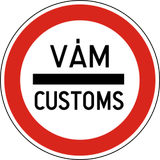 Entry prohibited (checkpoint).