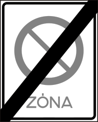 Ende der Parkverbotszone.