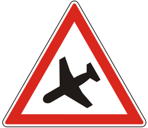 Warning for low-flying aircraft.