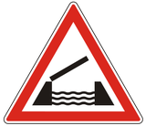 Warning for a movable bridge.