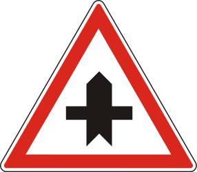 Priority at the junction.