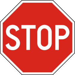 Stop and give way.