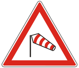 Warning for strong crosswinds.