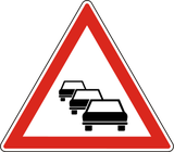 Warning for traffic queues.