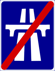 Ende der Autobahn.