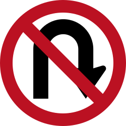 Wenden verboten.