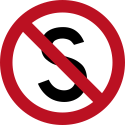 Halten und Parken verboten.