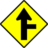 Vorfahrt an der Kreuzung.