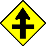 Vorfahrt an der Kreuzung.