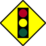 Warnung vor Ampeln voraus.