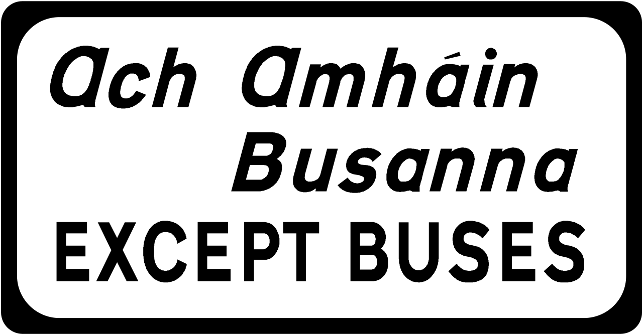Busse zugelassen.