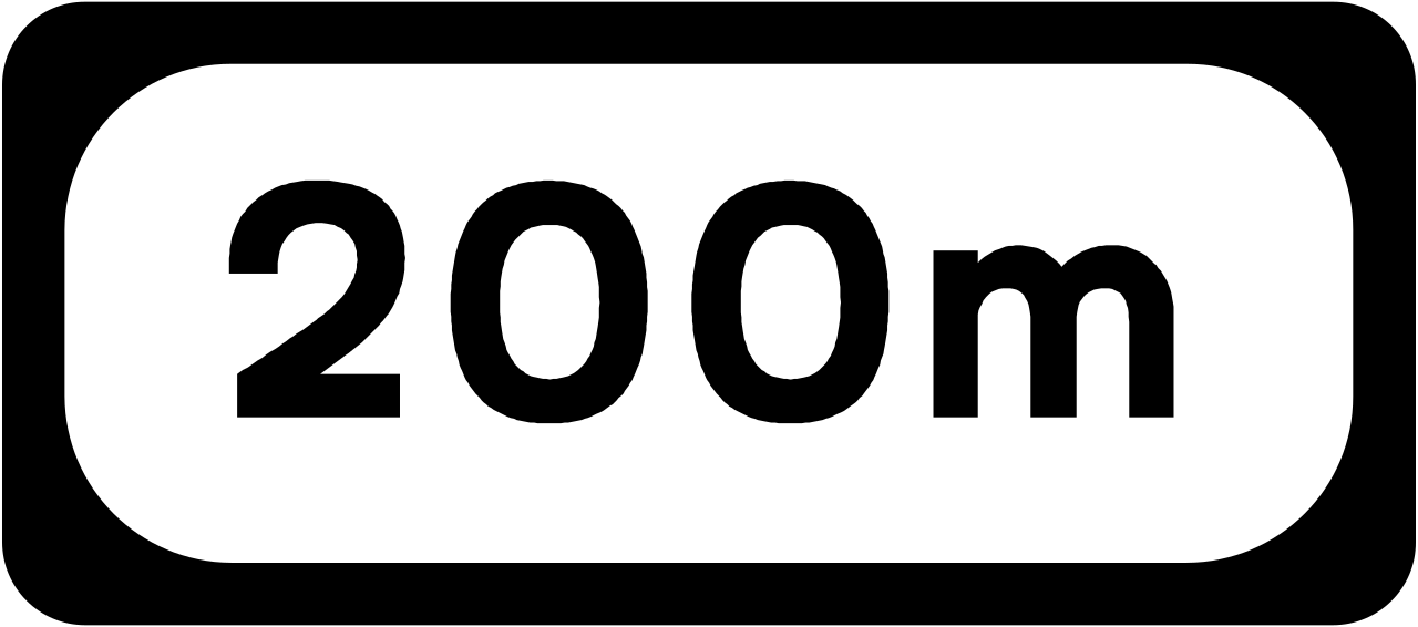 ... Meter voraus.