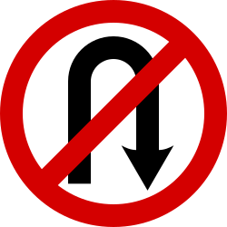 Wenden verboten.