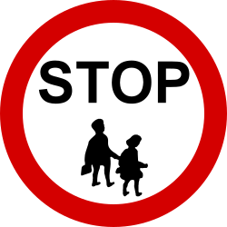 Einfahrt verboten (Kontrollstelle).