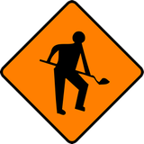 道路工事に注意。