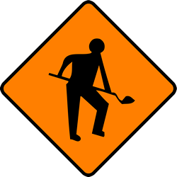 道路工事に注意。