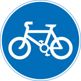 Vorgeschriebener Radweg.