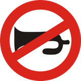 Hupen verboten.